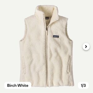 Patagonia Cream Fleece Vest